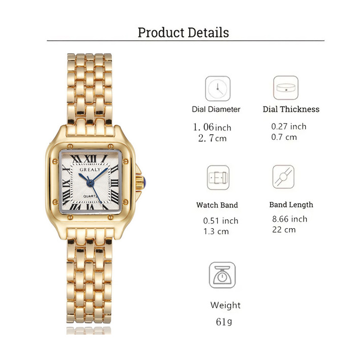 Womens Square Face Watch