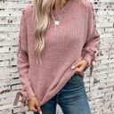  Women Sweater with Arm Lace Up