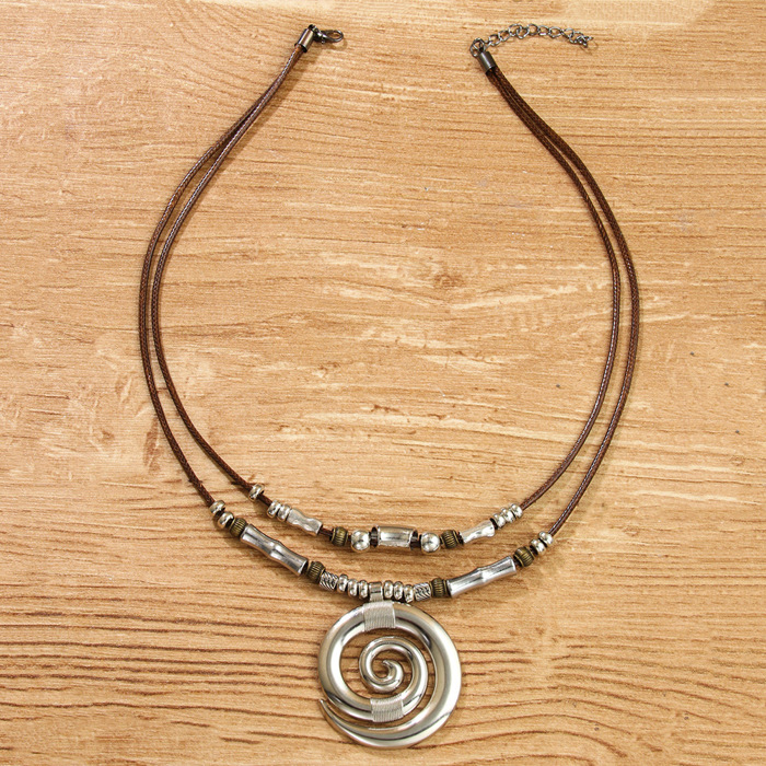 Swirl Spiral Necklace