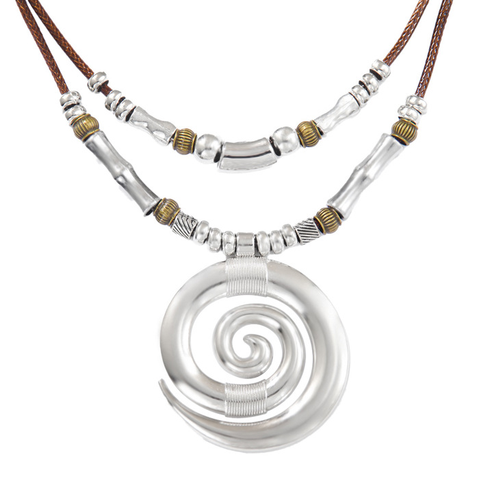 Swirl Spiral Necklace