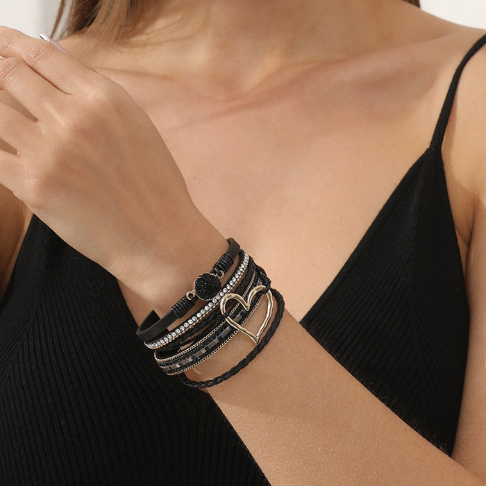 Boho Leather Wrap Cuff Bracelets