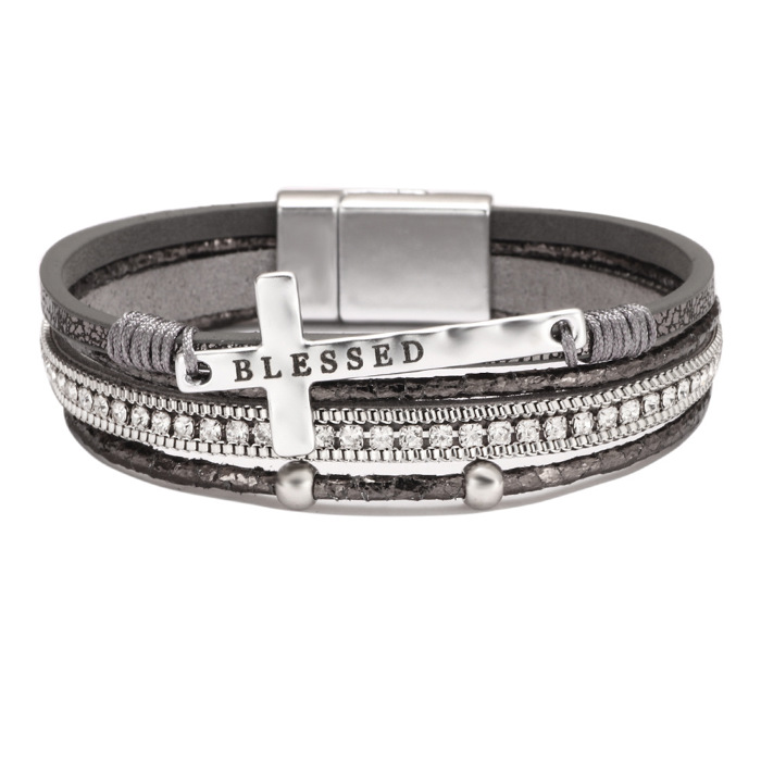 Cross Leather Bracelets