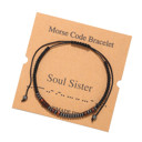 Soul Sister Morse Code Letter Bracelet