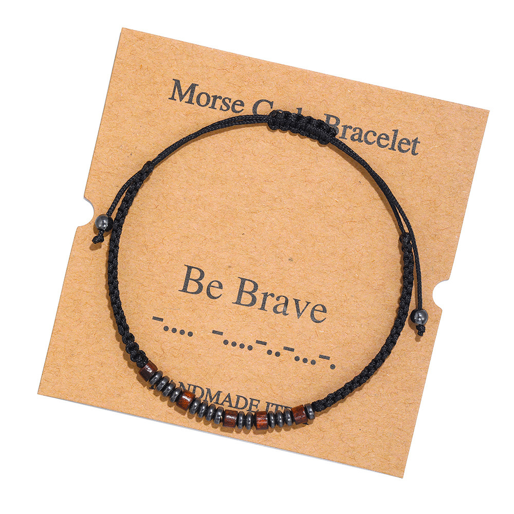 Morse Code Letter Bracelet