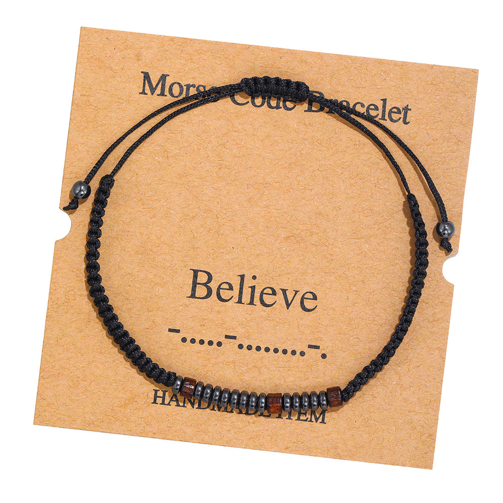 Morse Code Letter Bracelet