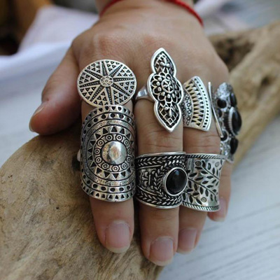 Vintage Knuckle Rings Set