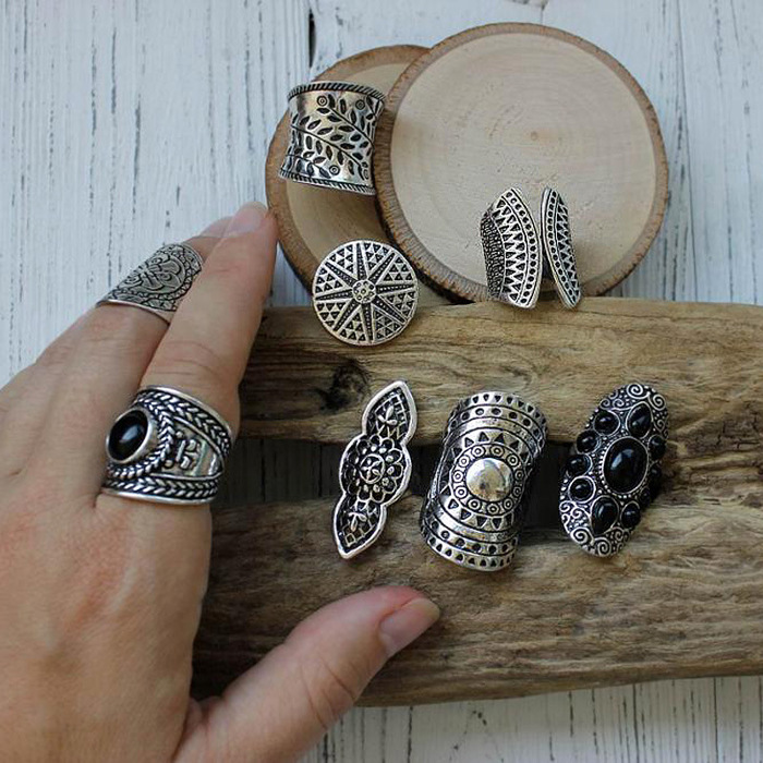 Vintage Knuckle Rings Set