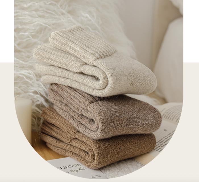 Cozy Wool Blend Socks - 5 Pack
