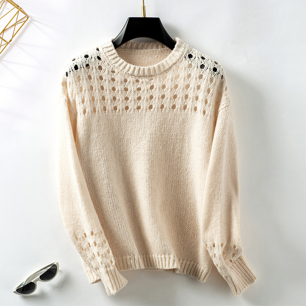 Women Hollow Out Pullover Sweater