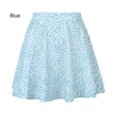 Blue Small  Floral Mini Skirt