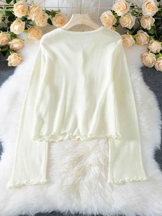 Slim Fit Acrylic Pullover Sweater 