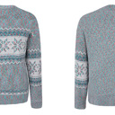  Snowflake Turtleneck Sweater