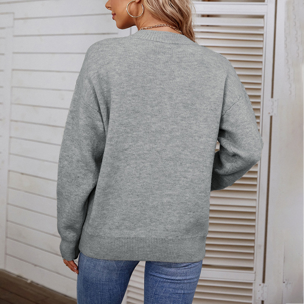 Loose Round Neck Sweaters