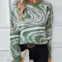  Women's Jacquard Knit Pullover Sweater