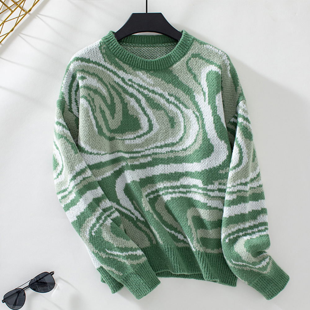 Women's Jacquard Knit Pullover Sweater