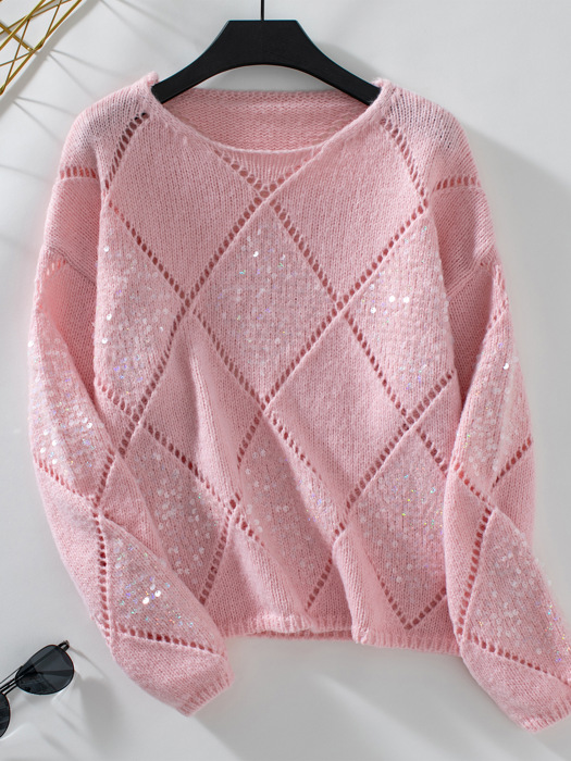 Sequin Knit Sweater