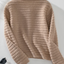  Women's Knitted Cardigan Round Neck Sweater