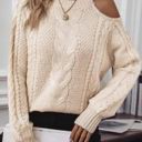  Womens Cold Shoulder Sweater