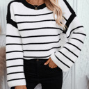  Women's Stripe Sweater