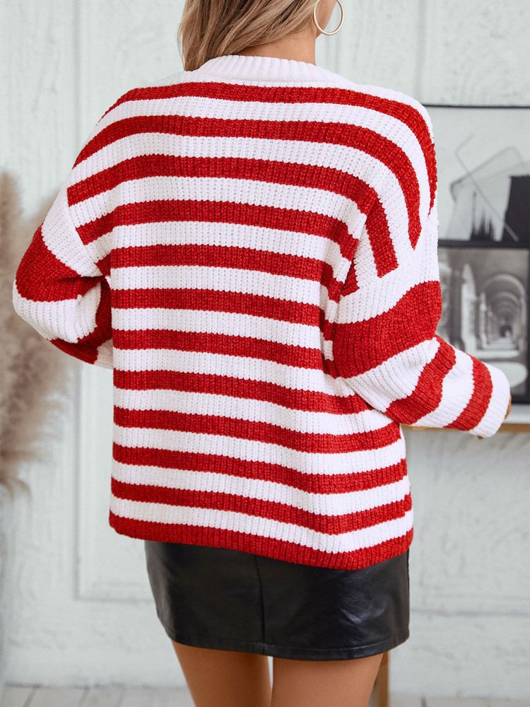 Women's Striped Pullover Sweater