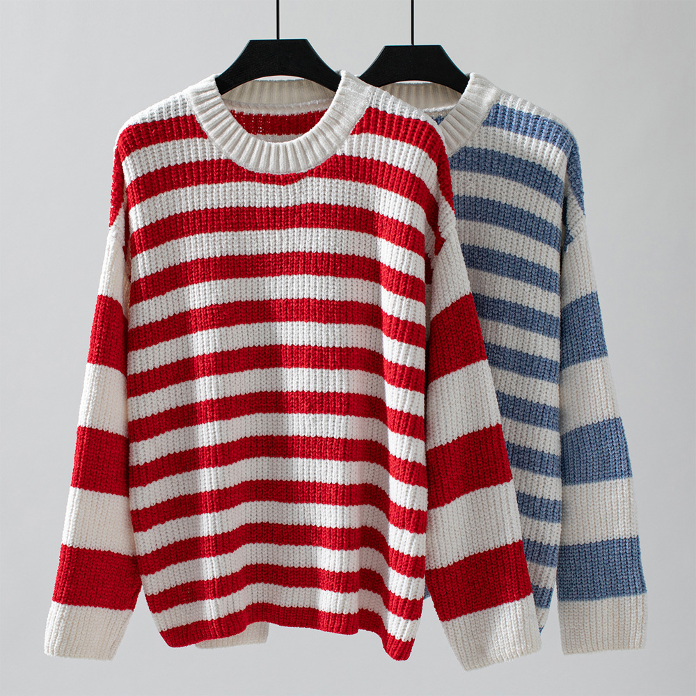 Women's Striped Pullover Sweater