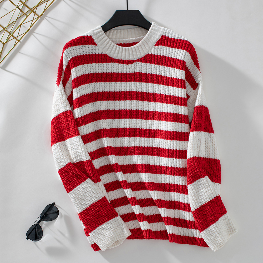 Women's Striped Pullover Sweater