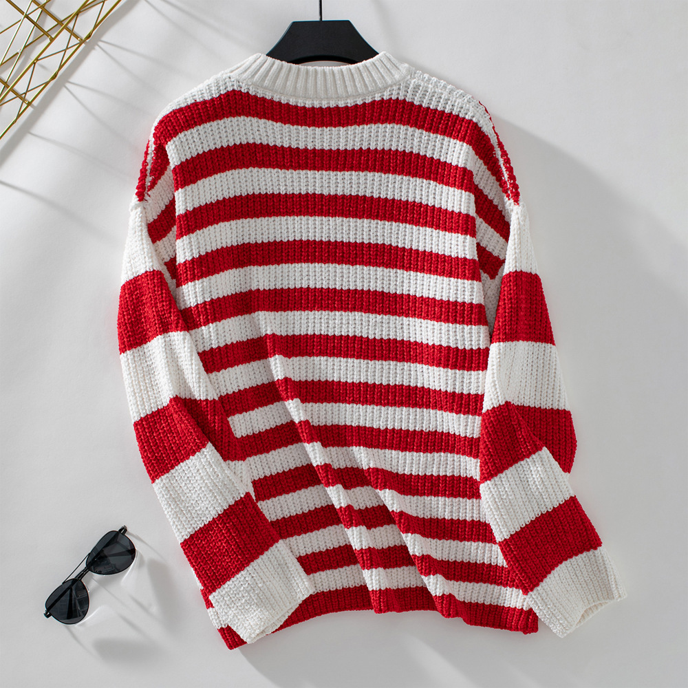 Women's Striped Pullover Sweater