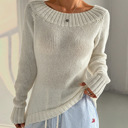  Women's Off-Shoulder Knit Sweater 