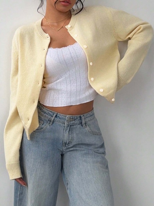 Lightweight Long Sleeve knit Cardigan