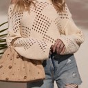 Small Acrylic Long Sleeve Pullover Sweater