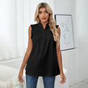 Small Black Sweet Smocked Ruffled Top