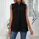 Small Black Sweet Smocked Ruffled Top