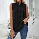 XXL Black Sweet Smocked Ruffled Top