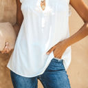 Large White Sweet Smocked Ruffled Top