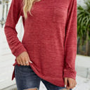  Pocket Heather Long Sleeve Top