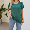 Small Green Off The Shoulder Convertible Loose Sleeve Top