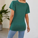 Small Green Off The Shoulder Convertible Loose Sleeve Top