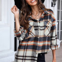 Large Blue Perfect Plaid Shacket