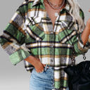 XXL Green Perfect Plaid Shacket