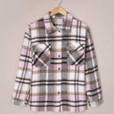 Large Pink Perfect Plaid Shacket