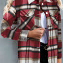 Large Red Perfect Plaid Shacket