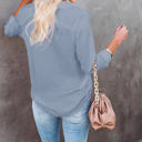 Small Gray Crinkle Textured Button Front Shirt