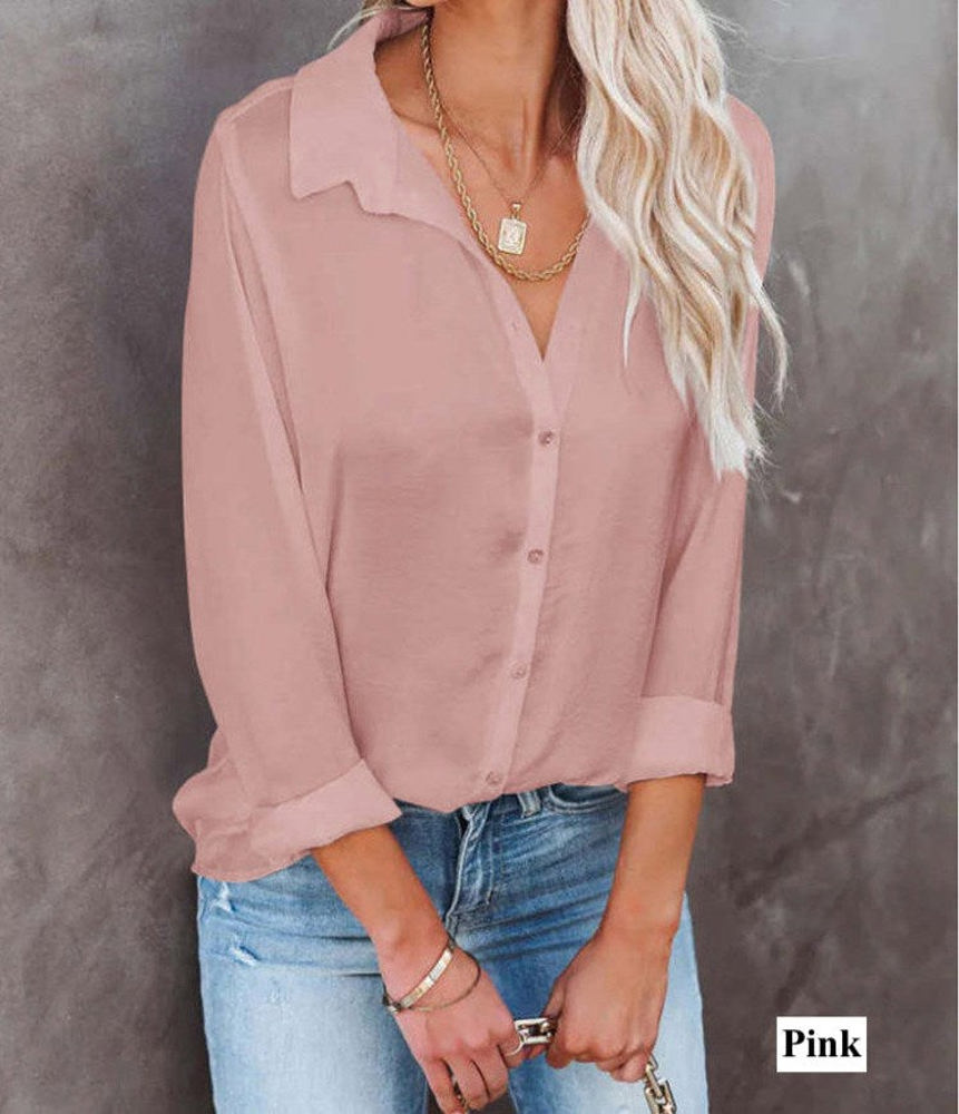 Crinkle Textured Button Front Shirt