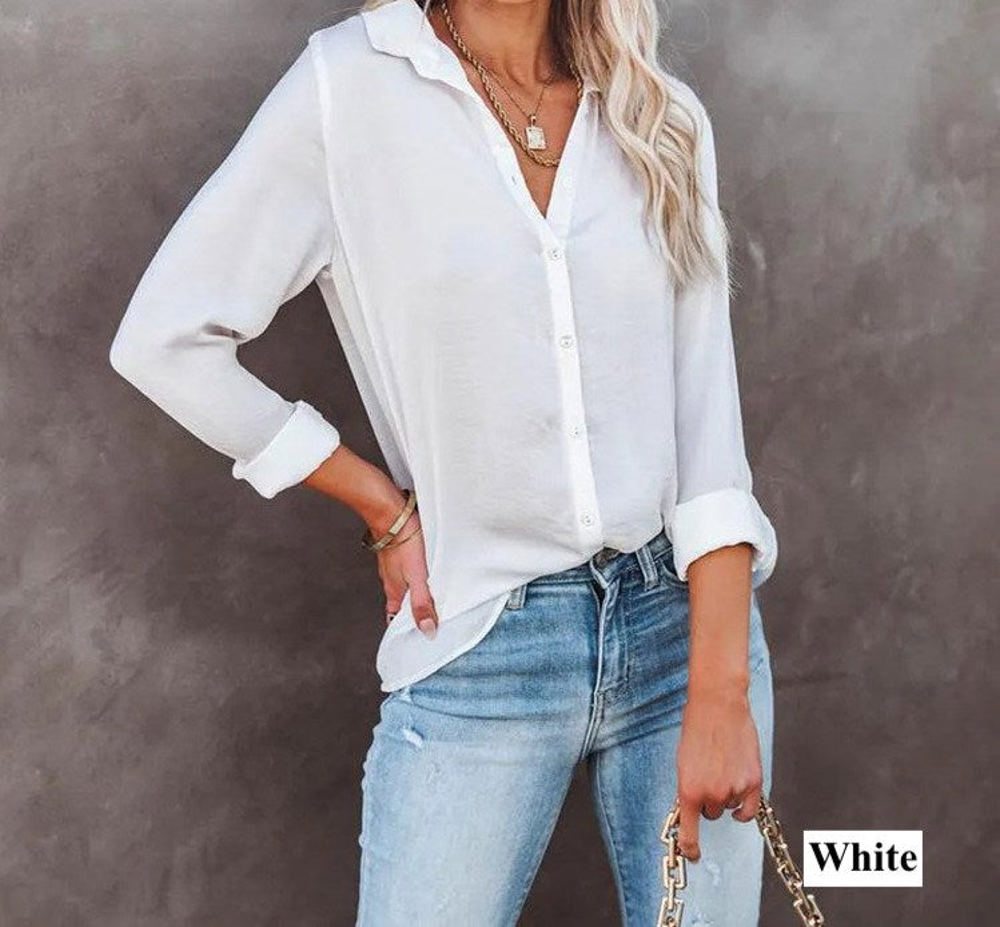 Crinkle Textured Button Front Shirt