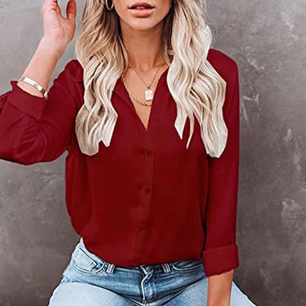 Crinkle Textured Button Front Shirt