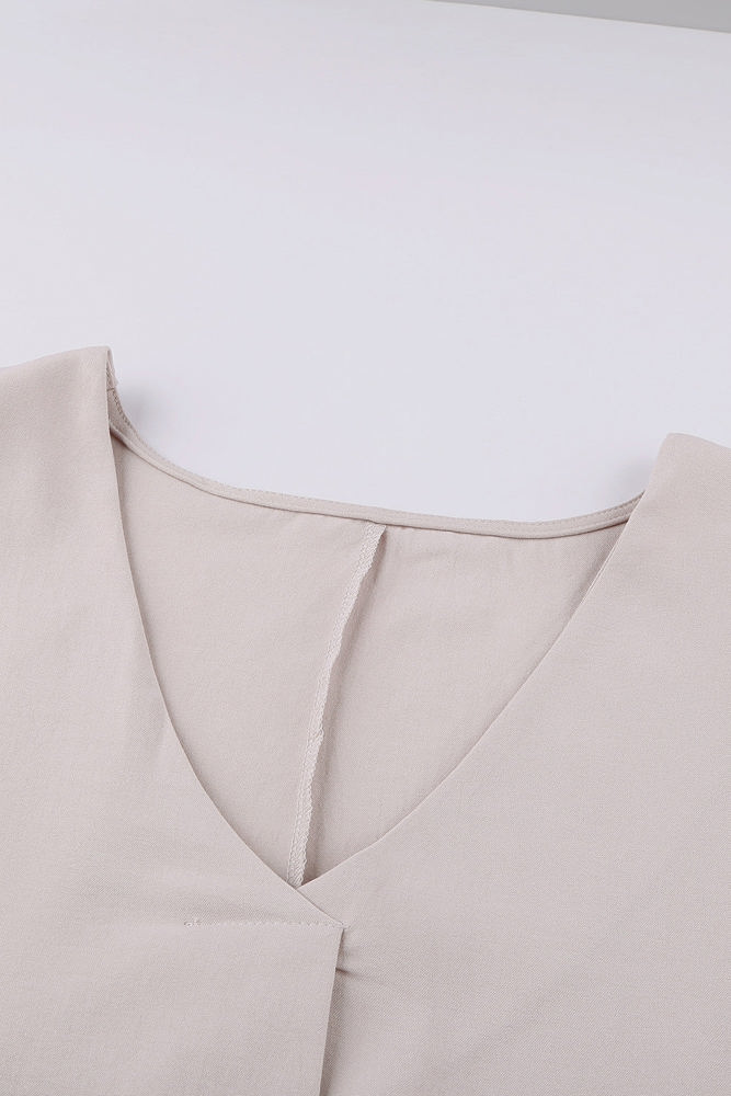 Sleeve Tab Pleated Top