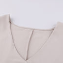 Small Apricot Sleeve Tab Pleated Top