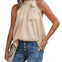 Large Apricot Side Tie Halter Top