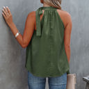 Small Green Side Tie Halter Top