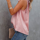 Large Pink Side Tie Halter Top